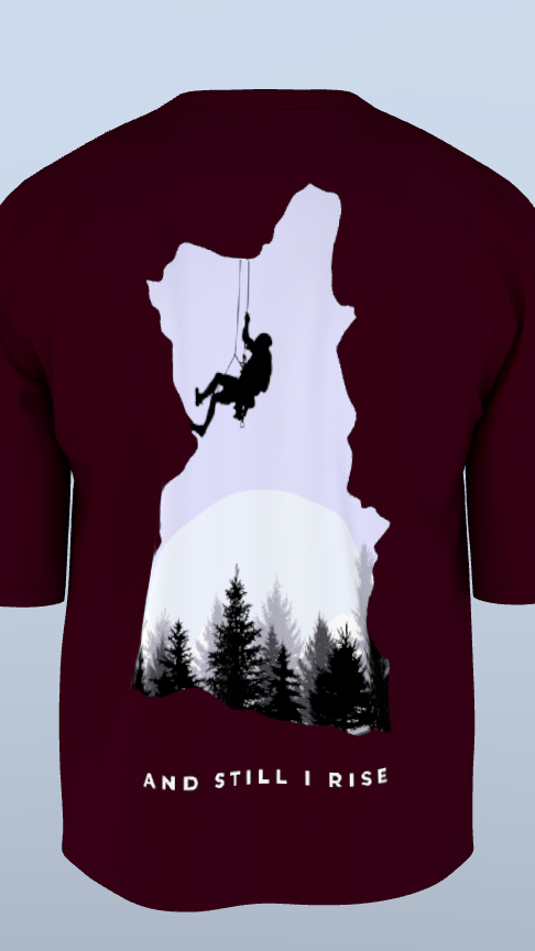 Stay Wild – Forest Barcode Oversized Tee