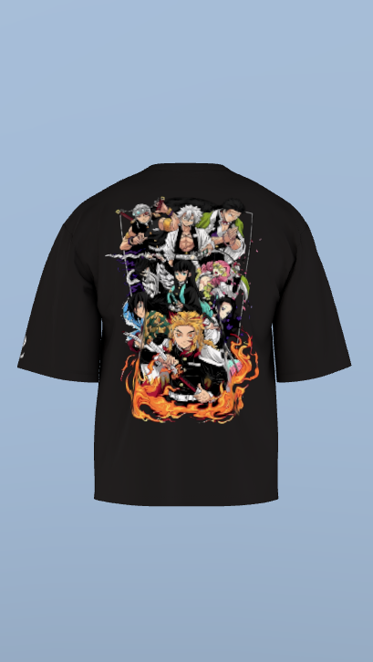 Black Hashira Legends Tee' Oversized Tee