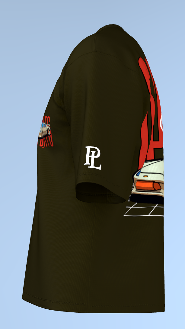 Retro Sports Car Graphic' Oversized Tee