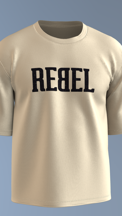 Cream REBEL Cerberus Tee' Oversized Tee