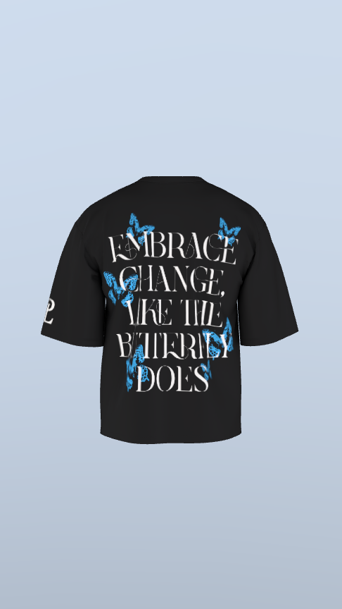 Embrace Change – Oversized Butterfly Tee