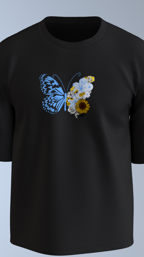 Embrace Change – Oversized Butterfly Tee