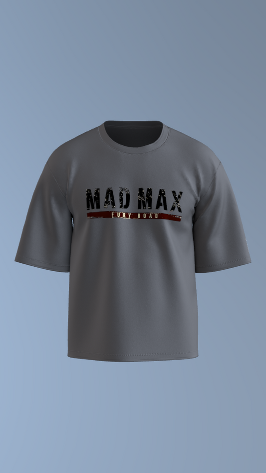 Grey Mad Max: Fury Drive Tee' Oversized Tee