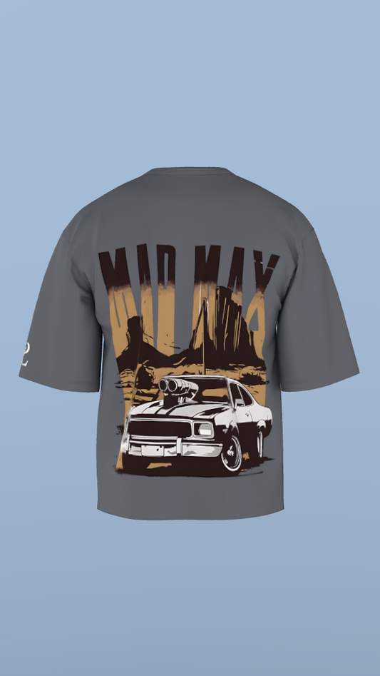 Grey Mad Max: Fury Drive Tee' Oversized Tee