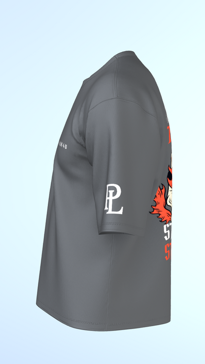 Flame Skull Streetwear – Oversized Tee
