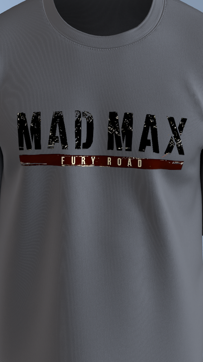 Grey Mad Max: Fury Drive Tee' Oversized Tee
