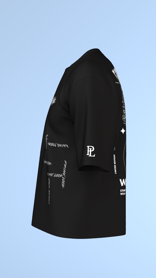 Black Freedom Worldwide Graphic Tee'Oversized Tee