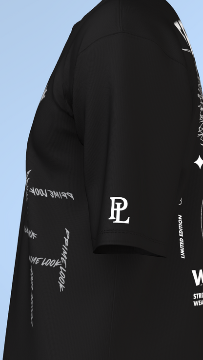 Black Freedom Worldwide Graphic Tee'Oversized Tee