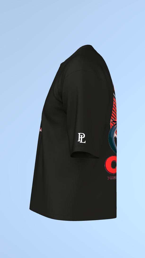Black Scooter Streets Edition' Oversized Tee
