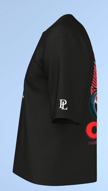 Black Scooter Streets Edition' Oversized Tee